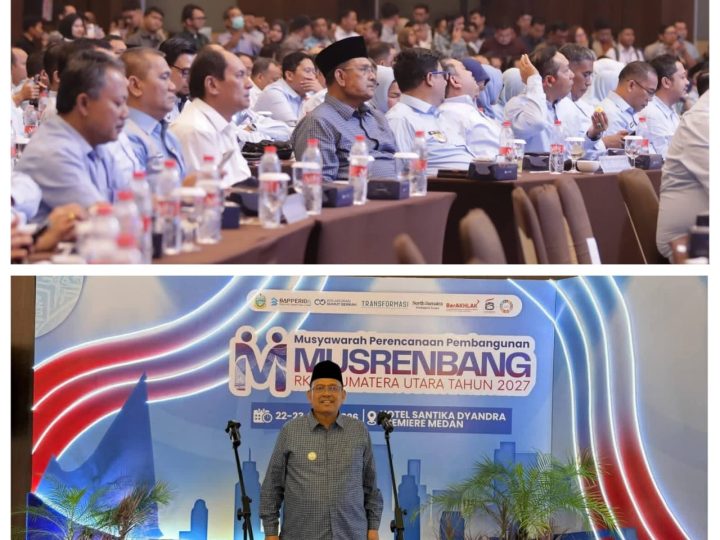 Bupati Dairi Menghadiri Musrenbang RKPD Sumut 2027 Berlangsung Di Hotel Santika Premiere Tegaskan Sinergi Pembangunan Lintas Wilayah