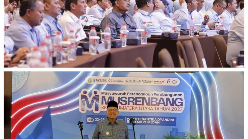Bupati Dairi Menghadiri Musrenbang RKPD Sumut 2027 Berlangsung Di Hotel Santika Premiere Tegaskan Sinergi Pembangunan Lintas Wilayah