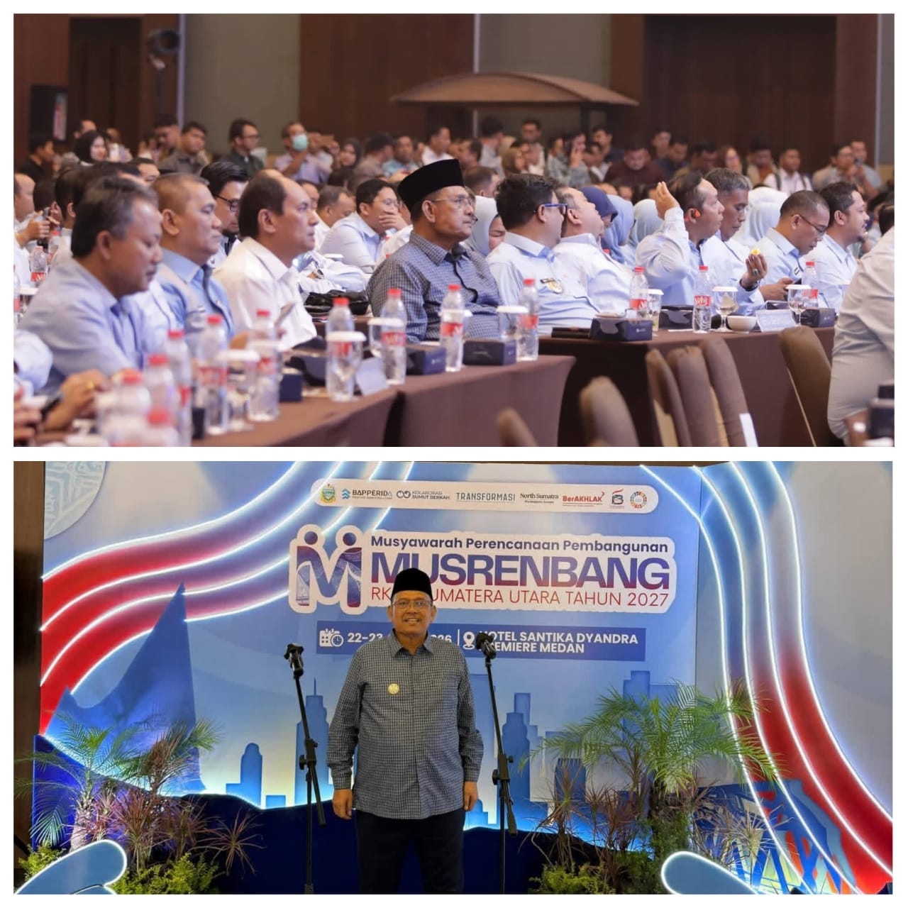 Bupati Dairi Menghadiri Musrenbang RKPD Sumut 2027 Berlangsung Di Hotel Santika Premiere Tegaskan Sinergi Pembangunan Lintas Wilayah