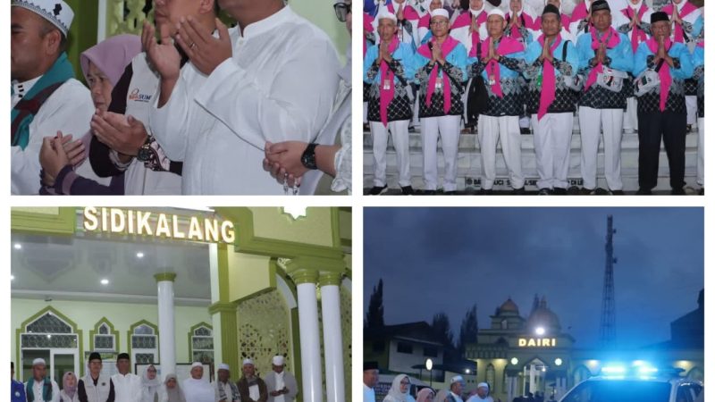 Wakil Bupati Dairi Berangkatkan 17 Orang Jemaah Calon Haji Kabupaten Dairi
