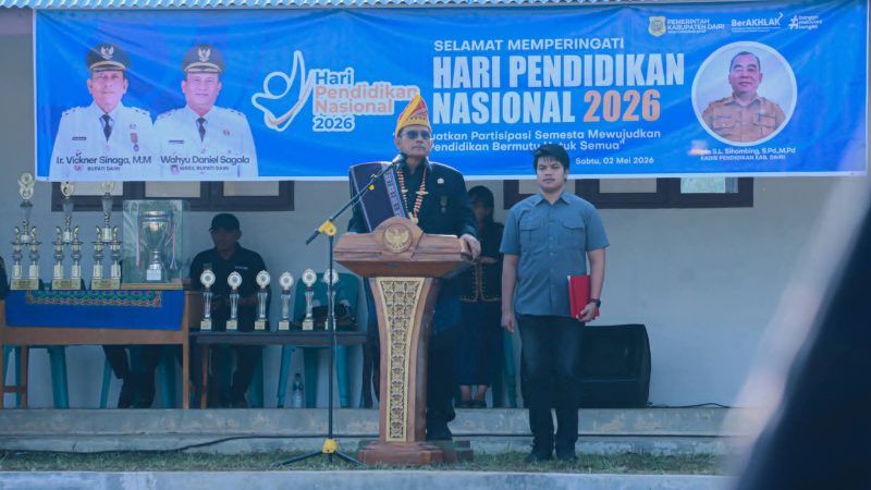 Hardiknas 2026, Bupati Vickner Sinaga Tegaskan Pendidikan Tanggung Jawab Bersama