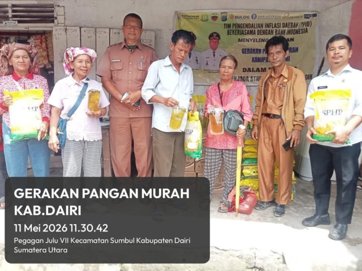 Pemkab Dairi Kembali Menggelar Pasar Murah Di Pekan Tiga baru