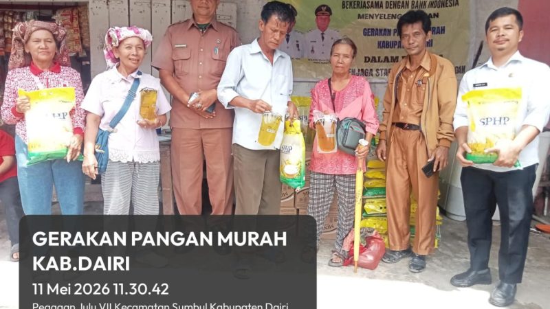 Pemkab Dairi Kembali Menggelar Pasar Murah Di Pekan Tiga baru