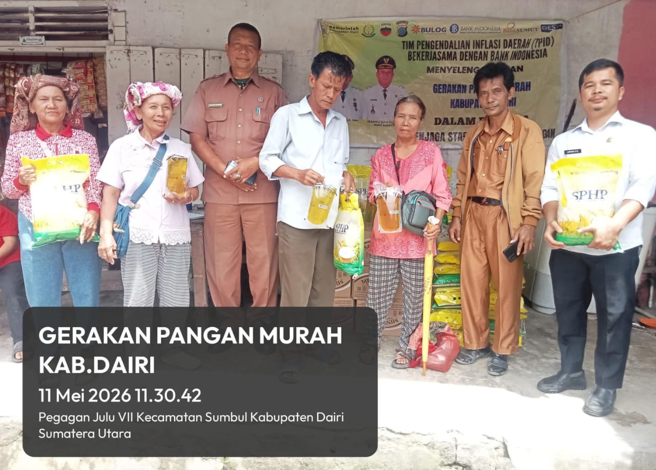 Pemkab Dairi Kembali Menggelar Pasar Murah Di Pekan Tiga baru
