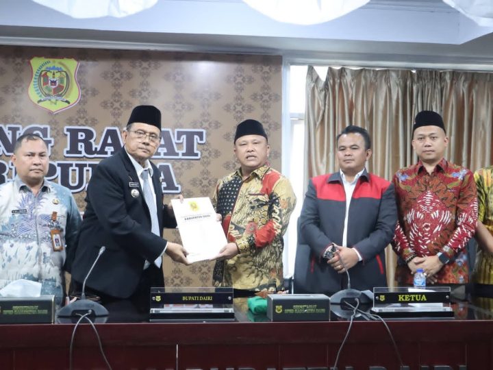 DPRD Dairi Sampaikan Rekomendasi LKPJ Bupati Dairi Tahun Anggaran 2025