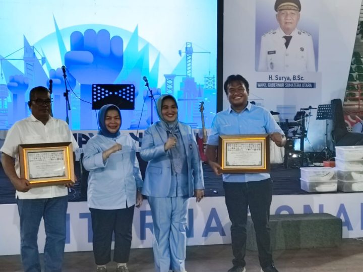 Peringatan May Day Kondusif, Kapoldasu Sumbang Hadiah Motor