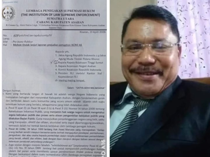 Tujuh Tahun Berturut-Turut Terima Dana Hibah Dengan Total Rp.52,5 Miliar, Kejatisu Didesak Periksa Ketua dan Bendahara KONI Terkait Soal Dugaan Korupsi