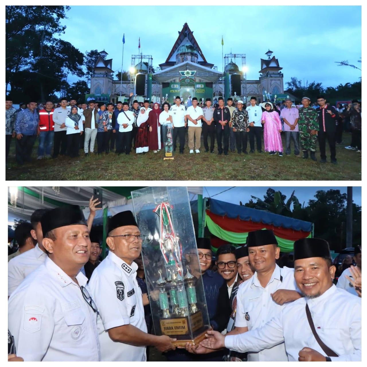Penutupan MTQ ke-51 Tingkat Kabupaten Di Tutup Oleh Bupati Dairi, Kecamatan Sidikalang Raih Juara Umum I