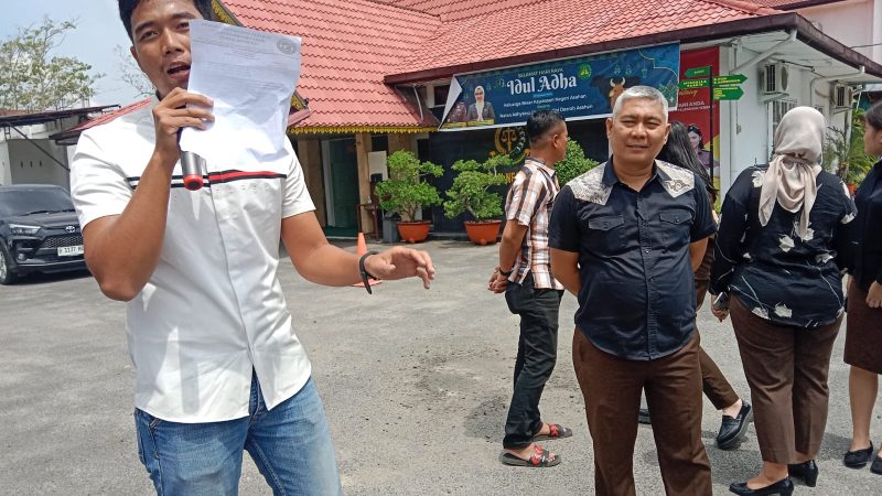 Dugaan Korupsi Disporapar Mencuat, Massa GEMPPAR Resmi Buat Laporan dan Geruduk Kantor Kejari Asahan