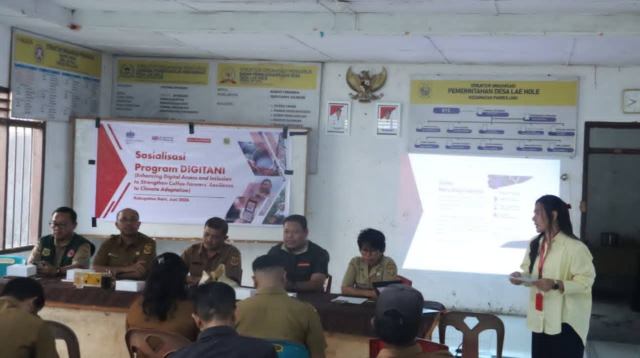 DIGITANI Perkuat Ketangguhan Petani Kopi Dairi Hadapi Perubahan Iklim Melalui Teknologi