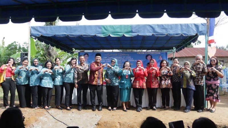 TP. PKK Provinsi Sumatera Utara Lakukan Monitoring ke Desa Binaan Pemkab Dairi