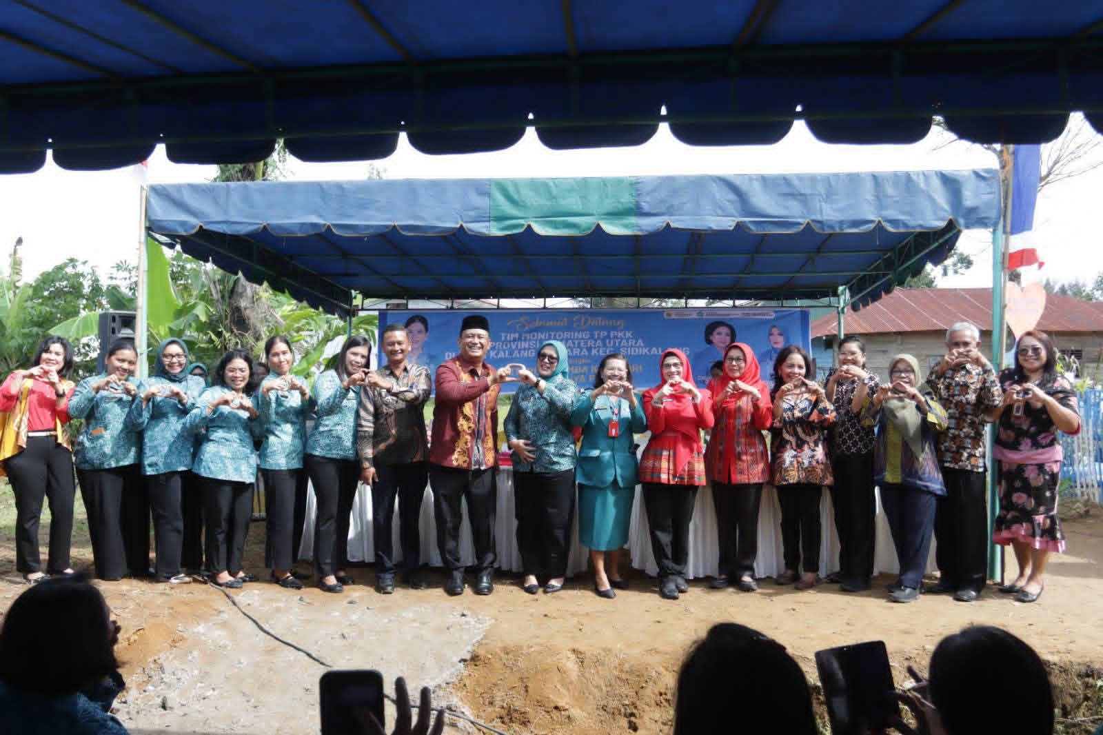 TP. PKK Provinsi Sumatera Utara Lakukan Monitoring ke Desa Binaan Pemkab Dairi