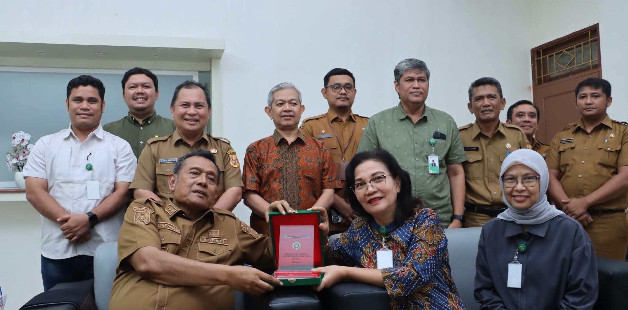 Bupati Dairi Terima Audiensi Jajaran USU, Sosialisasikan Penerimaan Mahasiswa Baru Pascasarjana