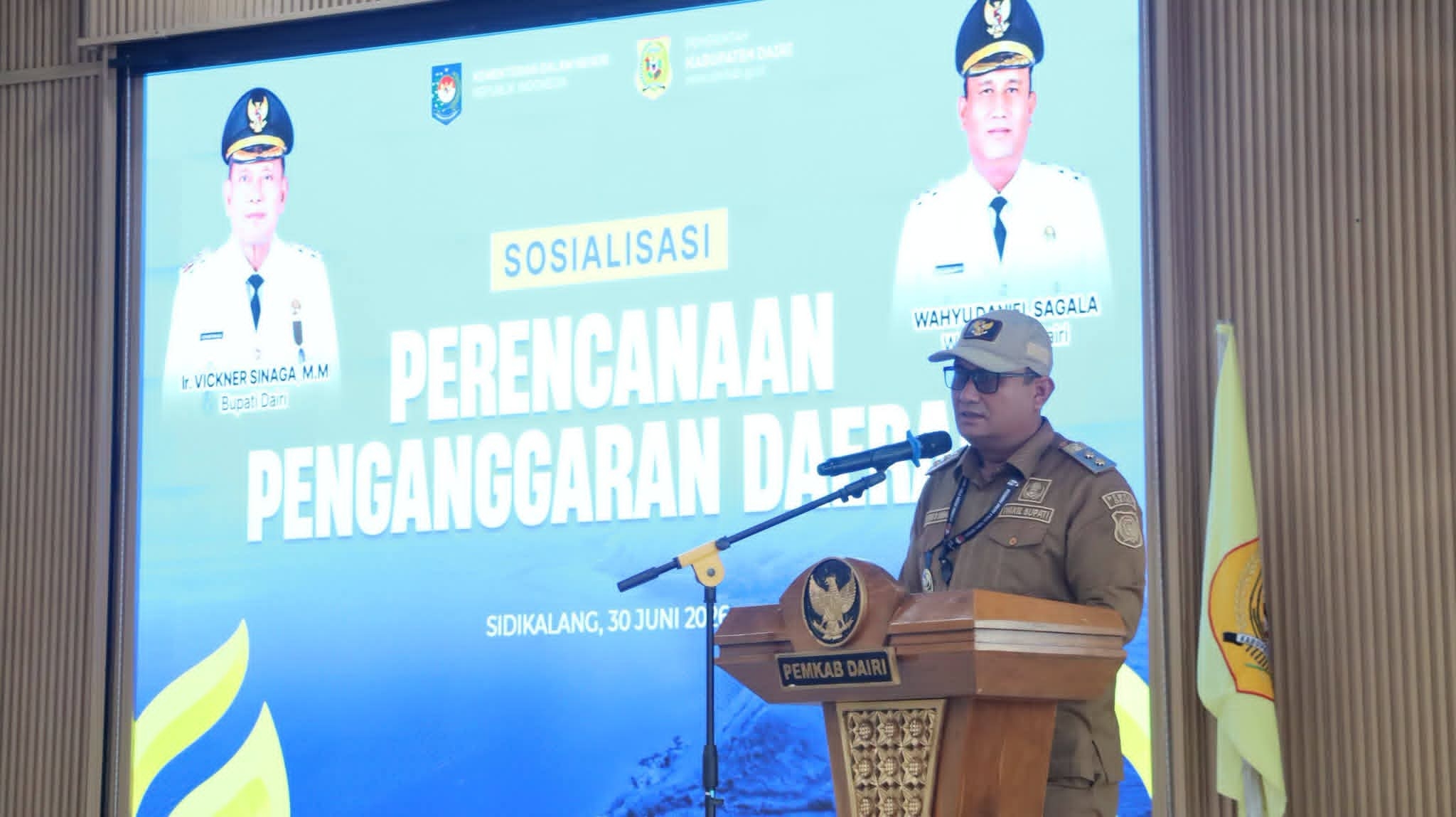 Sosialisasi Perencanaan Penganggaran Daerah, Wahyu Sagala Berharap Dana TKD ke Dairi Dapat di Pertimbangkan Kembali