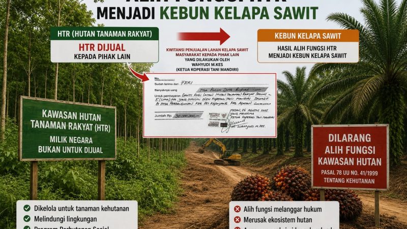 Diduga Kwitansi Pembayaran Menjadi Bukti Transaksi Illegal Dalam Pemindahtanganan Pengelolaan HTR Koperasi Tani Mandiri