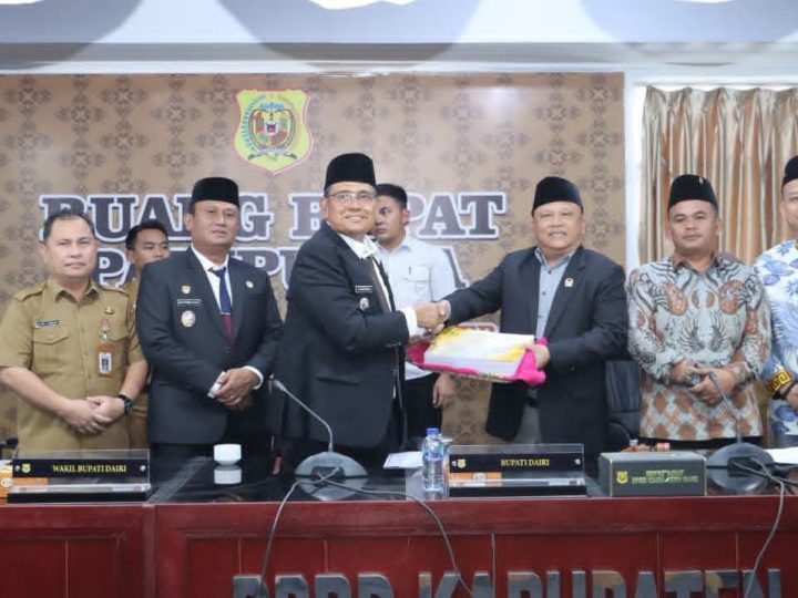 Bupati Dairi Sampaikan Nota Pengantar Atas Ranperda Pertanggungjawaban Pelaksanaan APBD Tahun Anggaran 2025