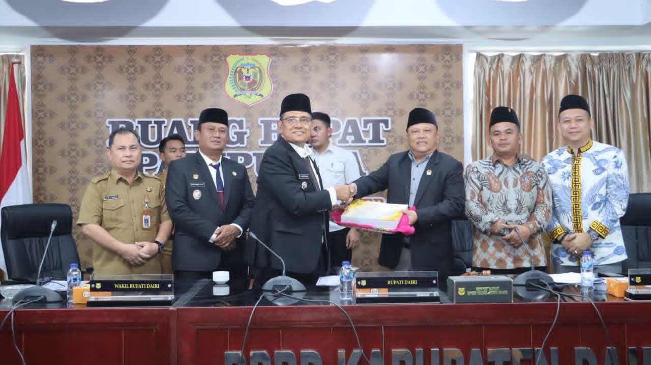 Bupati Dairi Sampaikan Nota Pengantar Atas Ranperda Pertanggungjawaban Pelaksanaan APBD Tahun Anggaran 2025