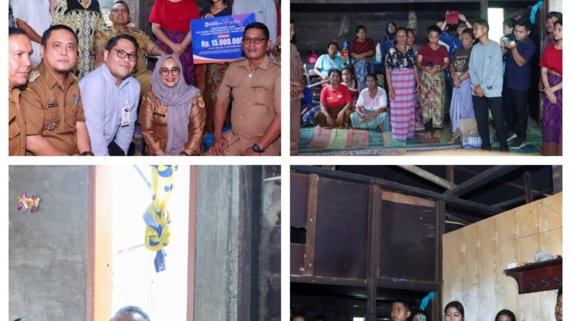 Sampaikan Belasungkawa, Bupati Dairi Kunjungi Keluarga Korban Tabrakan Sibolangit, Ahli Waris Terima Bantuan Beasiswa