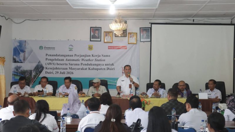 AWS Hadir di Dairi, Perkuat Pertanian Modern dan Sistem Peringatan Dini Bencana
