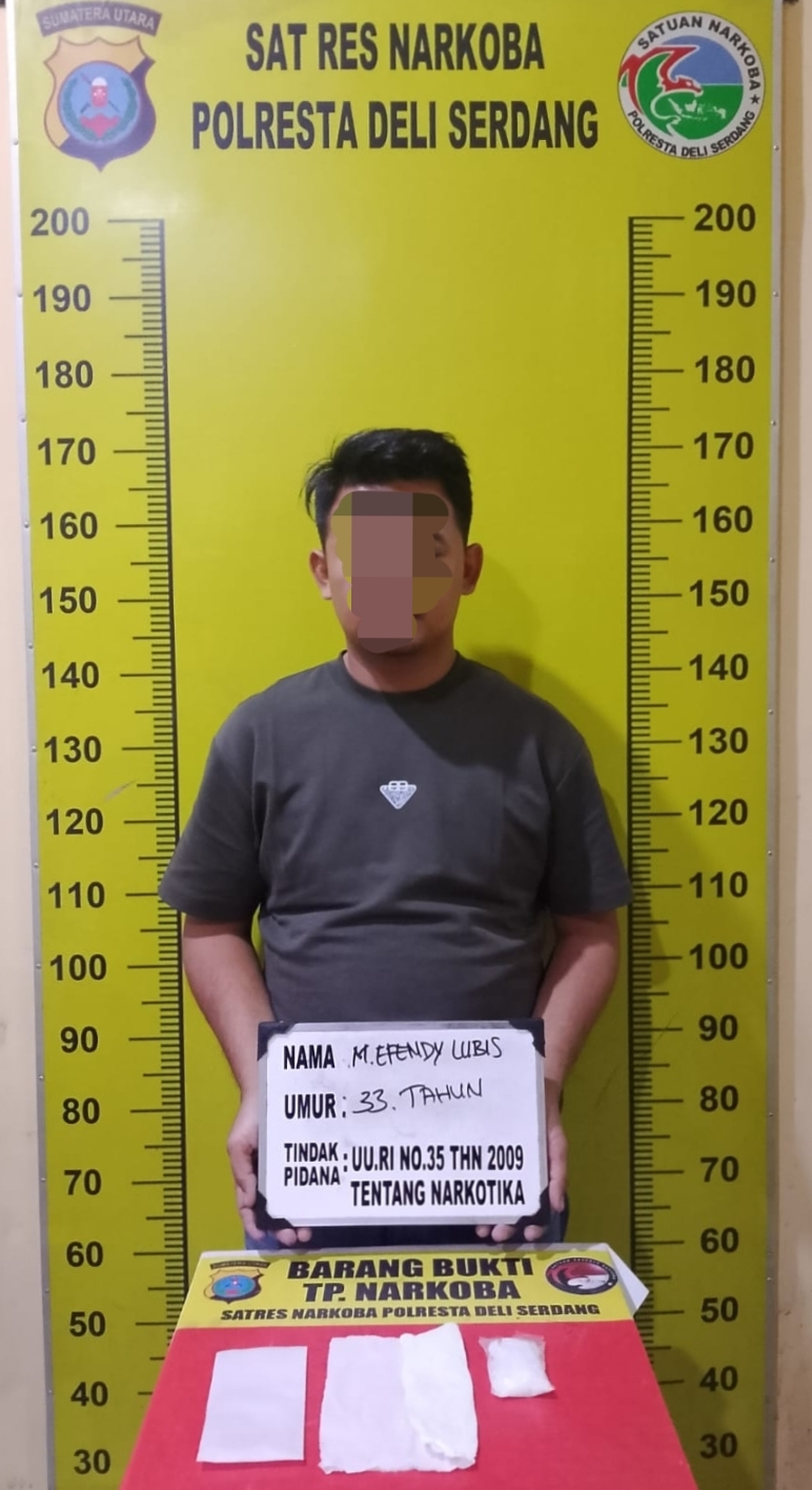 Polresta Deli Serdang Bekuk Dua orang Pengedar Narkoba di Pagar Merbau
