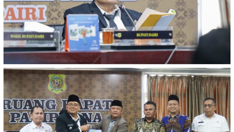 Hadiri Sidang Paripurna DPRD, Bupati Dairi Sampaikan Nota Pengantar Atas Rancangan KUA-PPAS Tahun Anggaran 2027