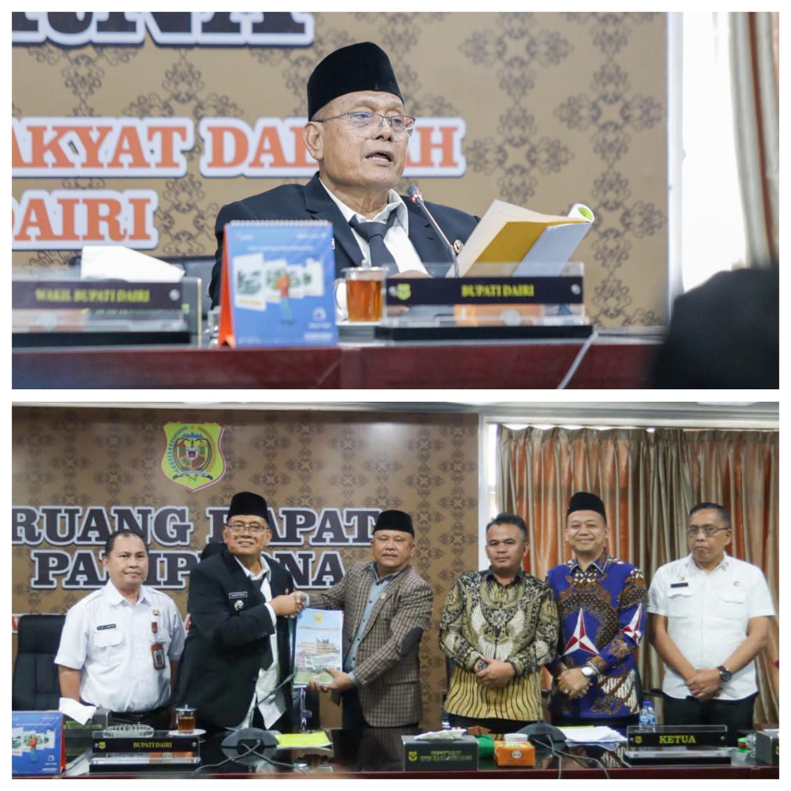 Hadiri Sidang Paripurna DPRD, Bupati Dairi Sampaikan Nota Pengantar Atas Rancangan KUA-PPAS Tahun Anggaran 2027