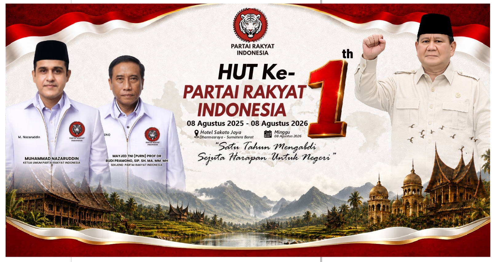 Semangat Kemanusiaan Warnai HUT Pertama Partai Rakyat Indonesia di Dharmasraya, Donor Darah Jadi Simbol Solidaritas