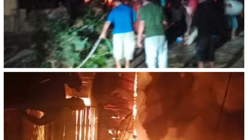 Kebakaran Hanguskan Tujuh Rumah di Gunung Sitember, Tiga Rumah Dirusak Cegah Api Meluas