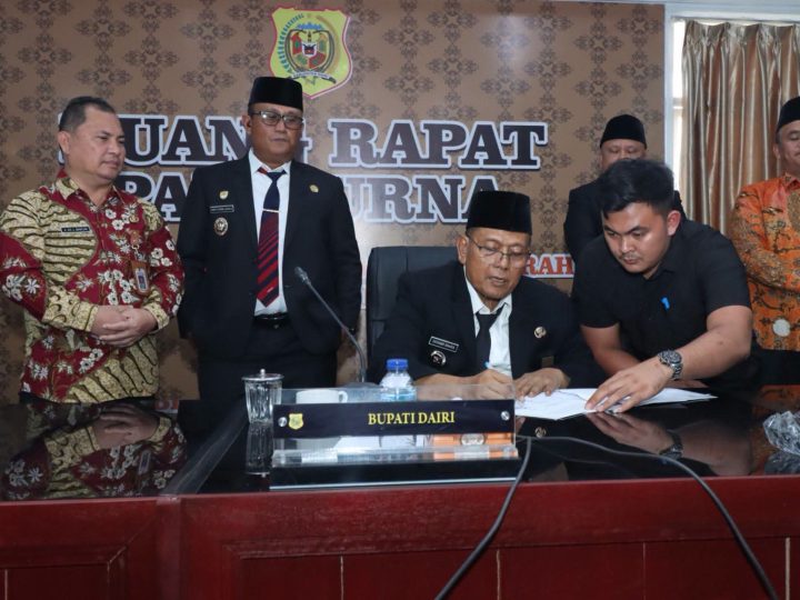 Pemkab Dairi Dan DPRD Dairi sepakatan KUA dan PPAS APBD Tahun Anggaran 2027