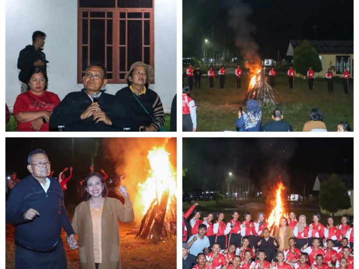 Usai Dikukuhkan, Bupati Dairi Vickner Sinaga Pimpin Renungan Suci Bersama Paskibraka Mengingatkan Perjuangan Para Pahlawan