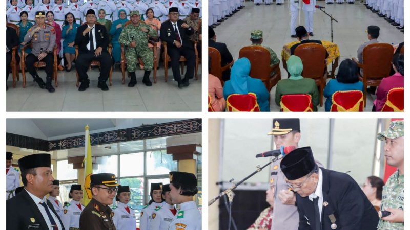 Bupati Dairi Kukuhkan 30 Calon Paskibraka Kabupaten Dairi, Siap Kibarkan Bendera Merah Putih