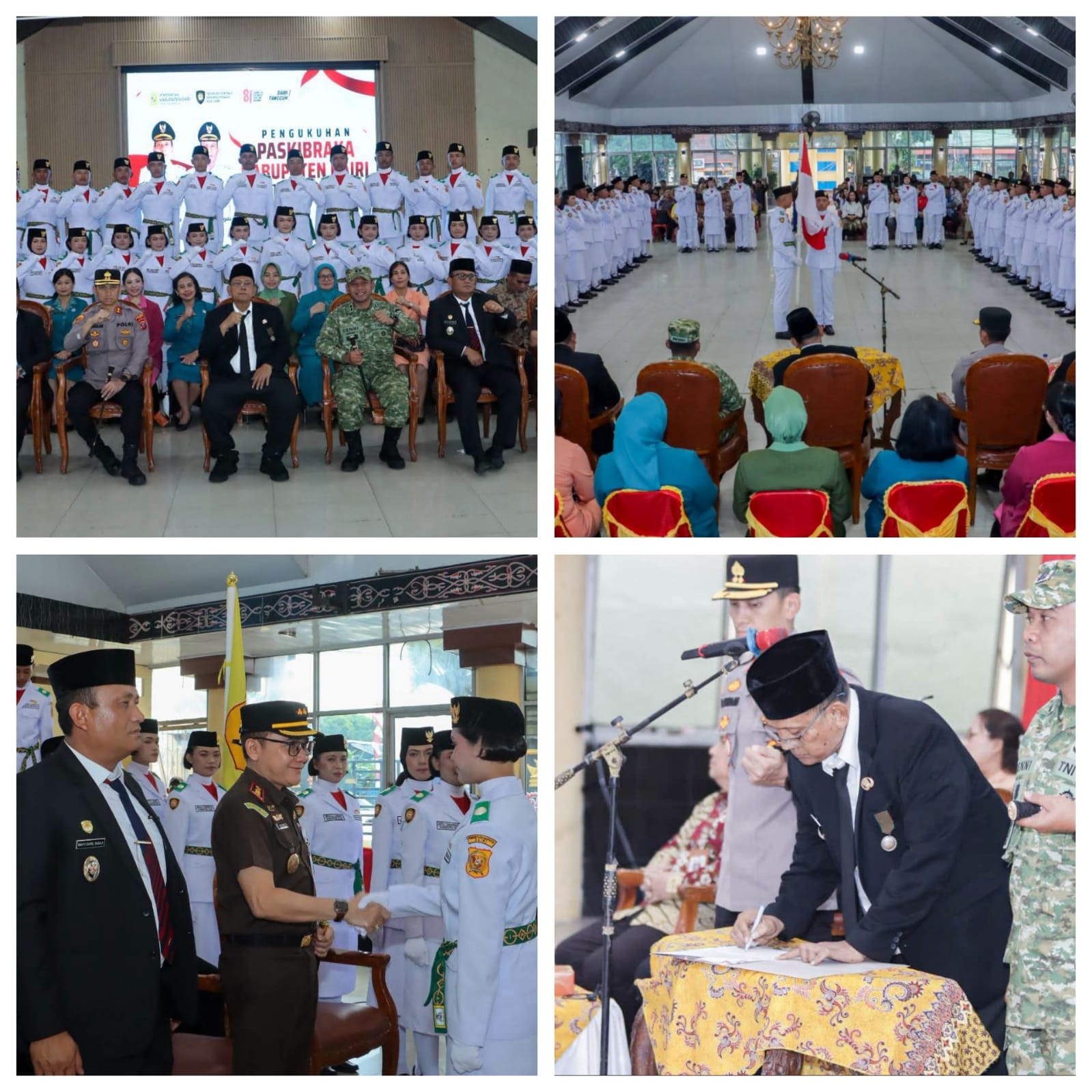 Bupati Dairi Kukuhkan 30 Calon Paskibraka Kabupaten Dairi, Siap Kibarkan Bendera Merah Putih