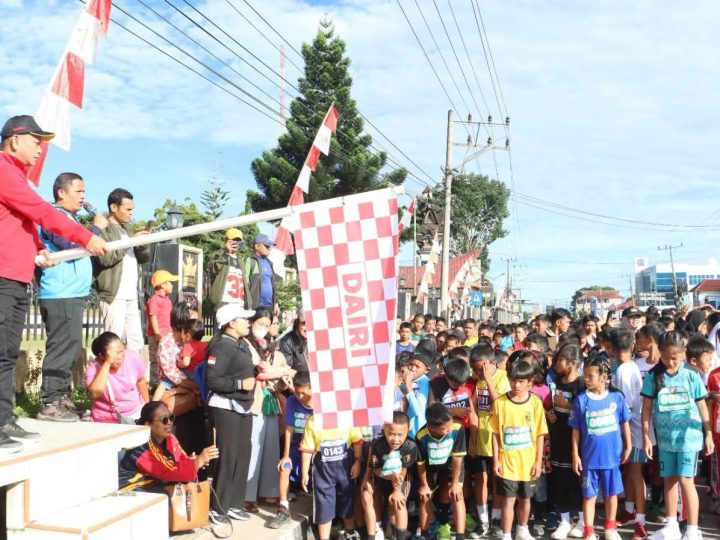 Meriahkan HUT RI ke-81 Sebanyak 1.338 Pelajar Mengikuti Lomba Lari 2K dan 5K di Dairi