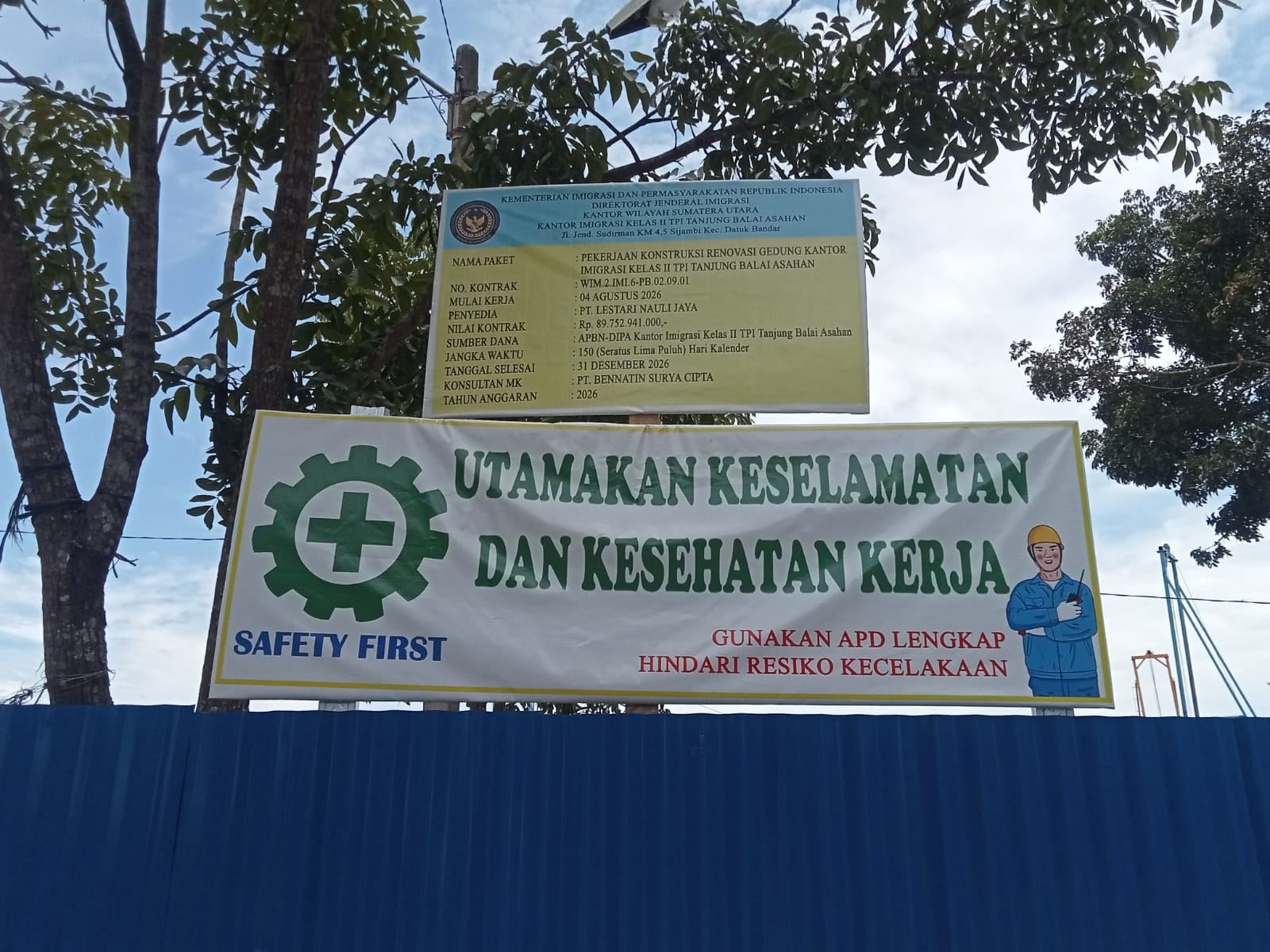 Puluhan Miliar APBD Pemkab Terkesan Sia-Sia Disorot : Kantor Dishub Asahan “Disulap” Jadi Kantor Imigrasi Berbiaya Rp.89,7 Miliar