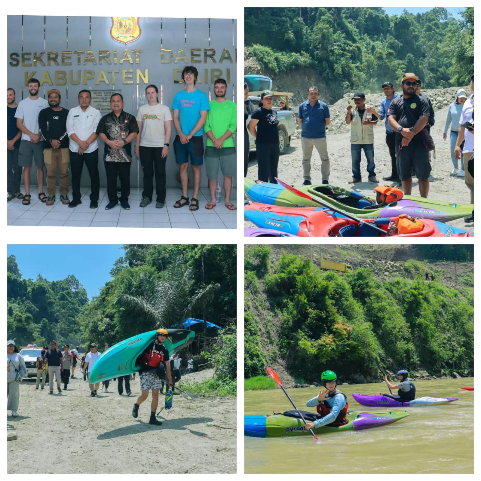 Enam Wisatawan Asal Inggris Jajaki Arus Sungai Dairi