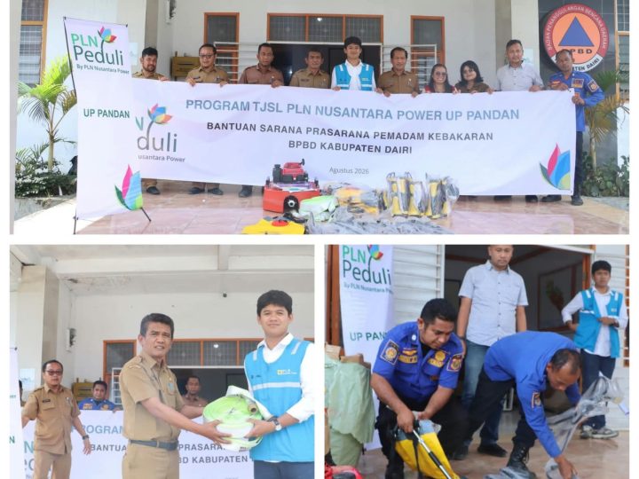 BPBD Dairi Terima Bantuan Sarana Prasarana Kebakaran Dari PT PLN Nusantara Power UP Pandan