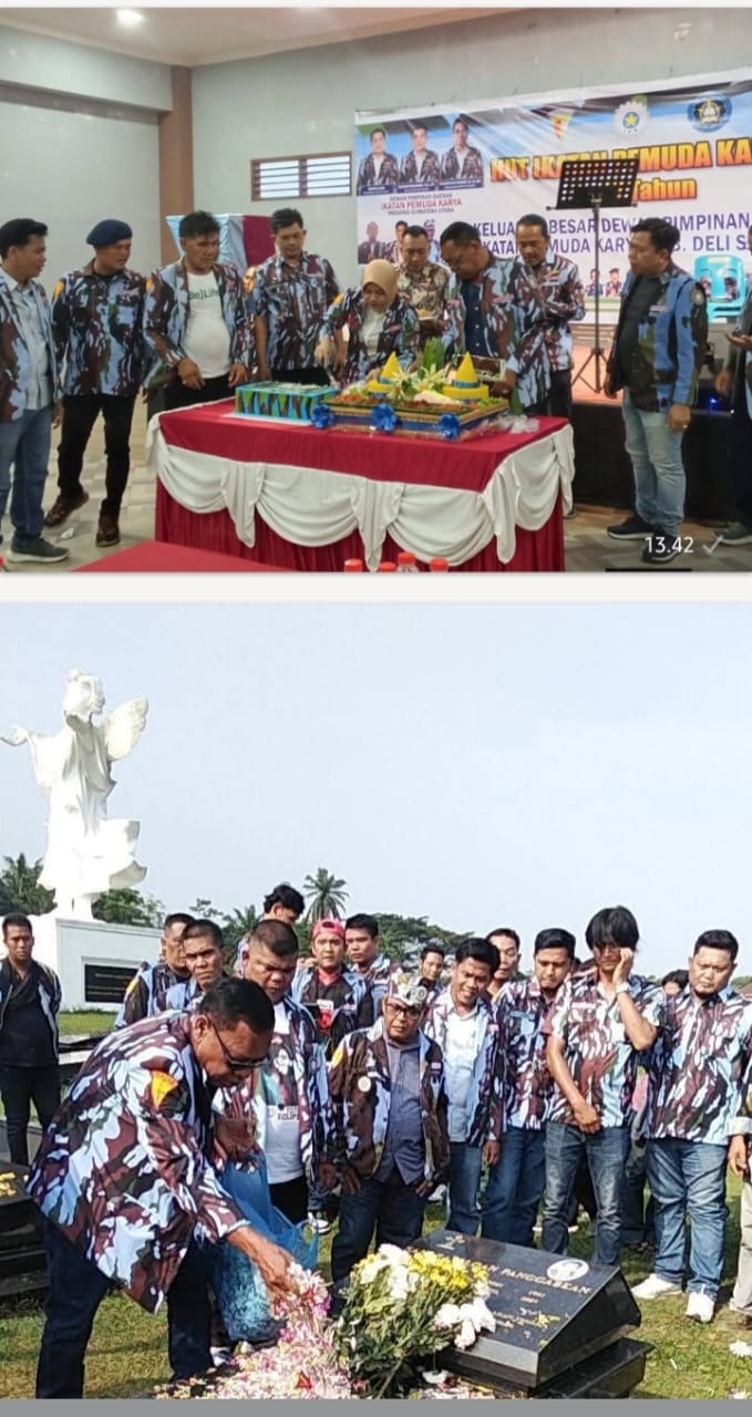 HUT IPK ke-57 Sekabupaten Deli Serdang, Ziarah, Potong Tumpeng, Perkuat Solidaritas dan Kekompakan Sesama Rekan Juang IPK