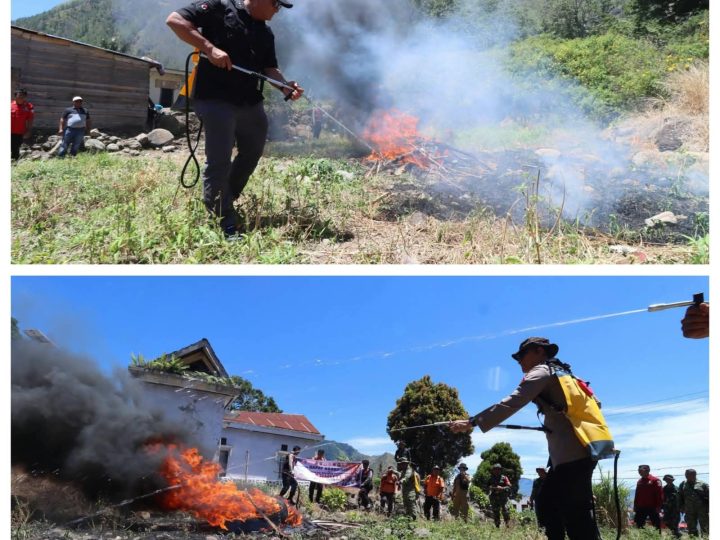 Tingkatkan Kesiapsiagaan Karhutla di Kabupaten Dairi, Pemkab Dairi dan Forkopimda Gelar Rakor serta Simulasi di Silahisabungan