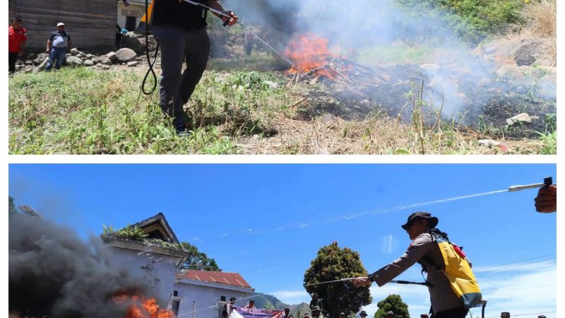 Tingkatkan Kesiapsiagaan Karhutla di Kabupaten Dairi, Pemkab Dairi dan Forkopimda Gelar Rakor serta Simulasi di Silahisabungan