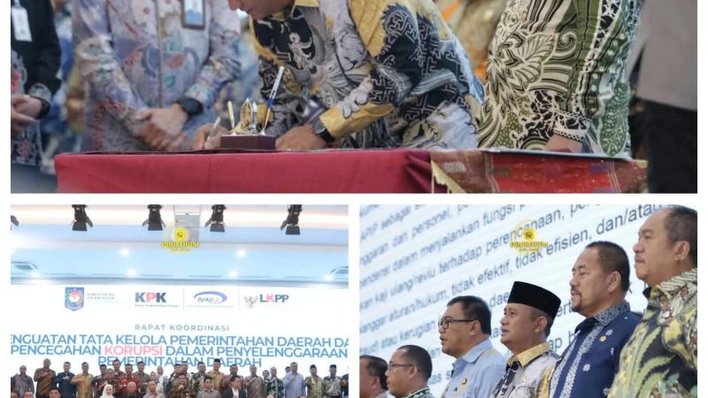 Wakil Bupati Dairi Hadiri Rakor Penguatan Tata Kelola Pemerintahan dan Pencegahan Korupsi
