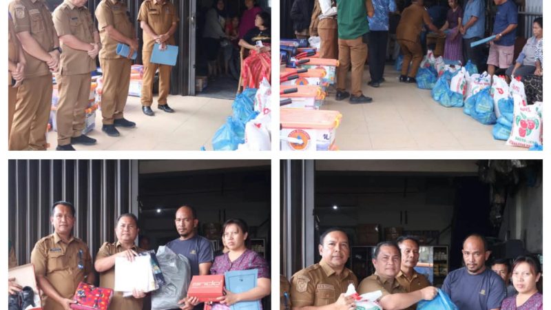 Pemkab Dairi Salurkan Bantuan untuk Korban Kebakaran Jalan Tapanuli