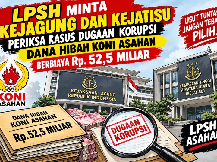 Surati Kejagung dan Kejatisu, LPSH Minta Dugaan Korupsi Dana Hibah KONI Senilai Rp.52,5 Miliar Segera Dibuka