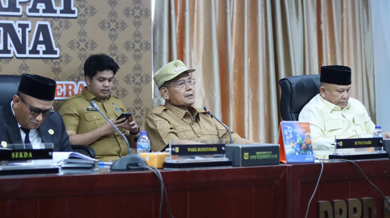 Bupati Dairi Jawab Tuntas Pandangan Umum DPRD, Dari RSUD hingga Pasar Sidikalang