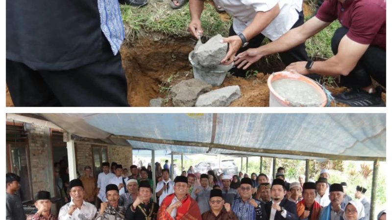 Wakil Bupati Dairi Hadiri Peletakan Batu Pertama Pembangunan Masjid Jami’ Simartugan