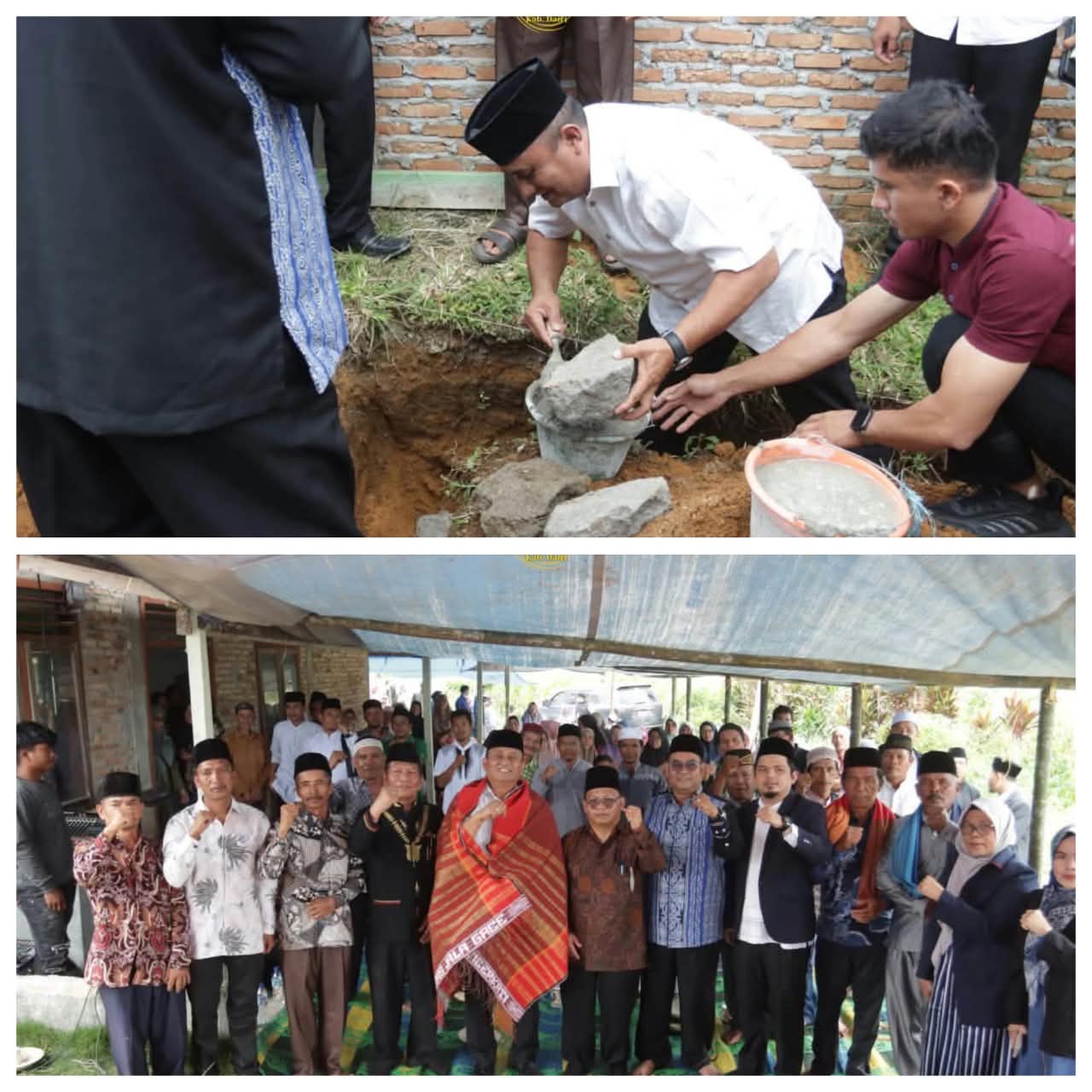 Wakil Bupati Dairi Hadiri Peletakan Batu Pertama Pembangunan Masjid Jami’ Simartugan