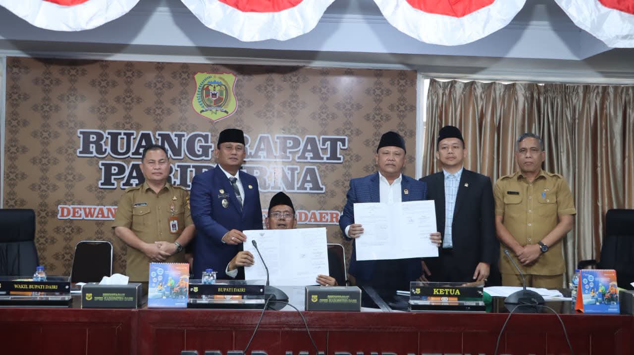 DRPD Dairi Sahkan Ranperda Tentang Perubahan APBD Tahun Anggaran 2026 Menjadi Perda Kabupaten Dairi