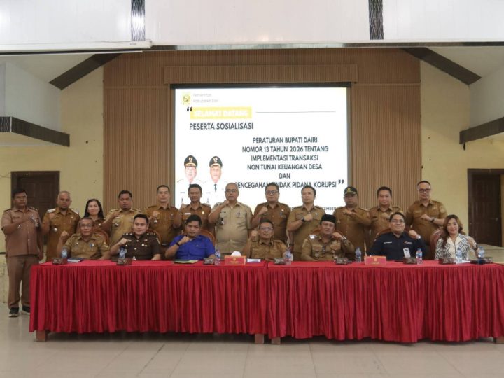 Cegah Penyelewengan,Pemkab Dairi Atur Tata Kelola Keuangan Desa Secara Nontunai