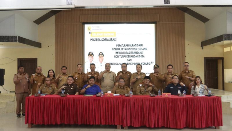 Cegah Penyelewengan,Pemkab Dairi Atur Tata Kelola Keuangan Desa Secara Nontunai