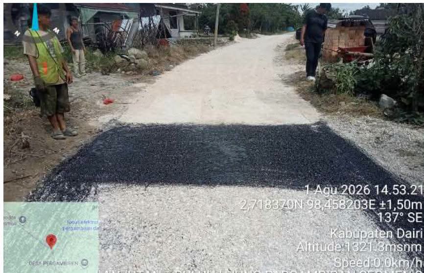 PEMELIHARAAN JALAN JRS. SP. SONGSANG – PONJIAN – BATANG ARI KECAMATAN SUMBUL