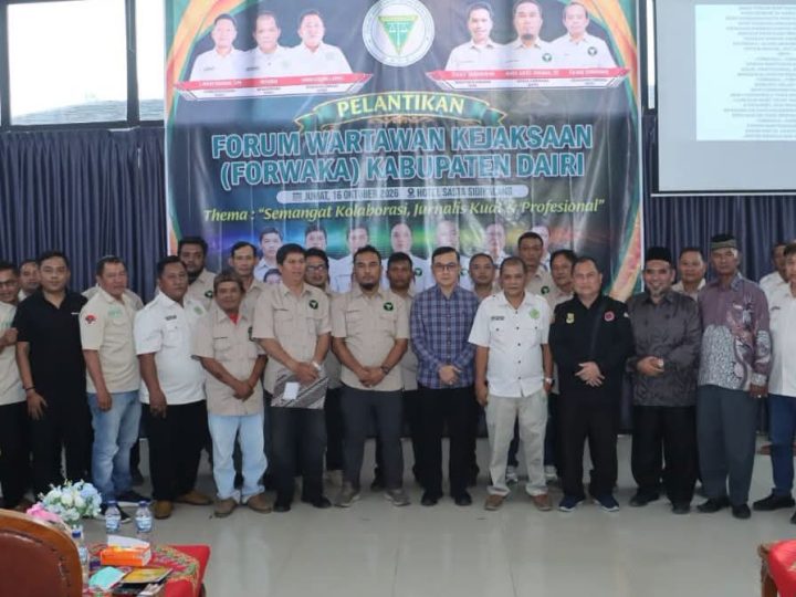 Forwaka Dairi Resmi Dilantik, Bupati Harapkan Jadi Garda Terdepan Lawan Hoax